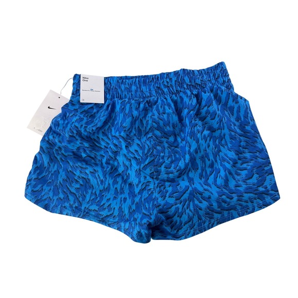 Nike Kids Dri Fit Training Athletic Shorts Blue Cheetah Youth Size Large NEW - Picture 7 of 10